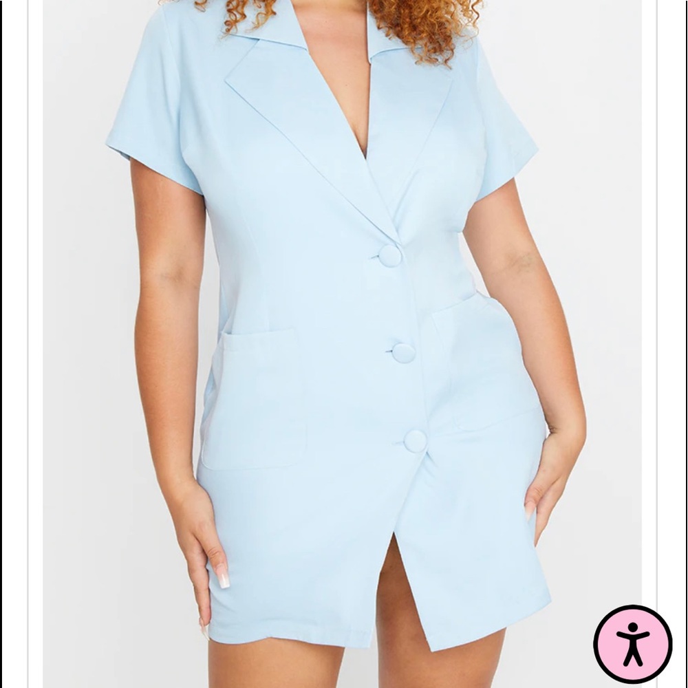 PLT Short Sleeve Blazer Dress